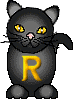 GIF animado (29996) Letra r gato color