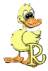 GIF animado (28959) Letra r patito