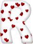 GIF animado (27224) Letra r romantica corazones