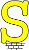 GIF animado (25509) Letra s amarilla divertida