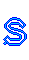GIF animado (27446) Letra s azul