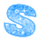 GIF animado (27532) Letra s azul