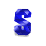 GIF animado (27586) Letra s azul