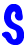 GIF animado (27958) Letra s azul