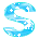 GIF animado (28009) Letra s azul
