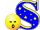 GIF animado (28061) Letra s azul