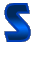 GIF animado (28281) Letra s azul