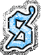 GIF animado (28317) Letra s azul