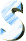 GIF animado (28389) Letra s azul