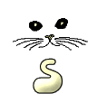 GIF animado (29840) Letra s bigotes gato