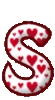 GIF animado (26464) Letra s corazoncitos colores