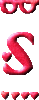 GIF animado (26526) Letra s corazoncitos romanticos