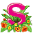 GIF animado (27059) Letra s flores