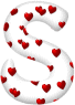 GIF animado (27225) Letra s romantica corazones