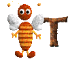 GIF animado (28699) Letra t abejita