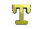 GIF animado (25548) Letra t amarilla girando