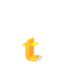 GIF animado (25759) Letra t amarilla saltando
