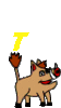 GIF animado (29693) Letra t animal