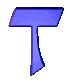 GIF animado (27700) Letra t azul