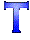 GIF animado (28256) Letra t azul anil