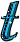 GIF animado (27481) Letra t azul turquesa