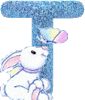 GIF animado (29382) Letra t conejito