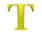 GIF animado (25464) Letra t d amarilla