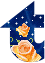 GIF animado (28187) Letra t estrellas rosas