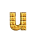 GIF animado (25896) Letra u amarilla ladrillo