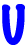 GIF animado (27960) Letra u azul