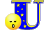 GIF animado (28063) Letra u azul