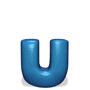 GIF animado (28089) Letra u azul