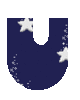 GIF animado (28231) Letra u azul estrellas