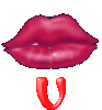 GIF animado (26349) Letra u besos