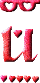 GIF animado (26528) Letra u corazoncitos romanticos