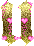 GIF animado (26845) Letra u corazones oro