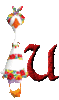 GIF animado (28989) Letra u pato