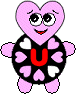 GIF animado (27123) Letra u romantica infantil