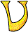 GIF animado (25414) Letra v amarilla