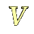 GIF animado (25441) Letra v amarilla