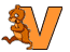 GIF animado (28790) Letra v ardillas