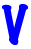 GIF animado (27961) Letra v azul