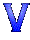 GIF animado (28258) Letra v azul anil