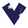 GIF animado (28232) Letra v azul estrellas