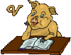 GIF animado (29259) Letra v cerdo