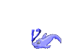 GIF animado (29449) Letra v delfin