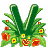 GIF animado (27062) Letra v flores