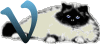 GIF animado (29974) Letra v gato angora
