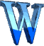 GIF animado (25159) Letra w agua