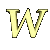 GIF animado (25442) Letra w amarilla
